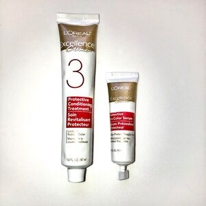 L'OREAL Excellence Creme Protective Conditioning + Pre-Color Treatment Lot of 2